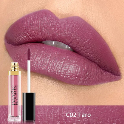Brillo de labios mate líquido IMAGIC, resistente al agua, lápiz labial mate, kit de labios, cosméticos, maquillaje, nude, 12 colores