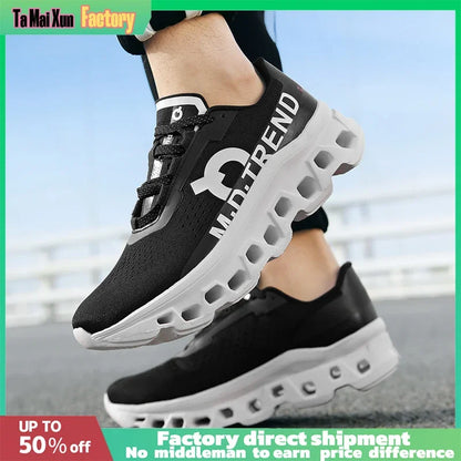 Zapatos deportivos de diseño hueco para hombre: ligeros y transpirables