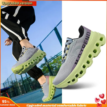 Zapatos deportivos de diseño hueco para hombre: ligeros y transpirables