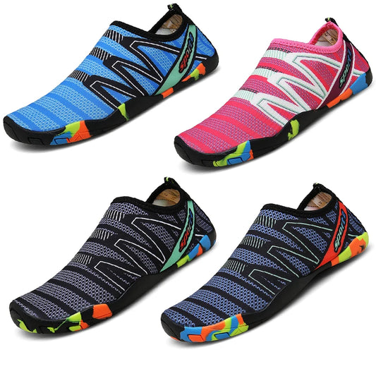 Zapatos acuáticos de secado rápido para playa, unisex, para natación, surf, descalzos, contra corriente, ligeros, para verano