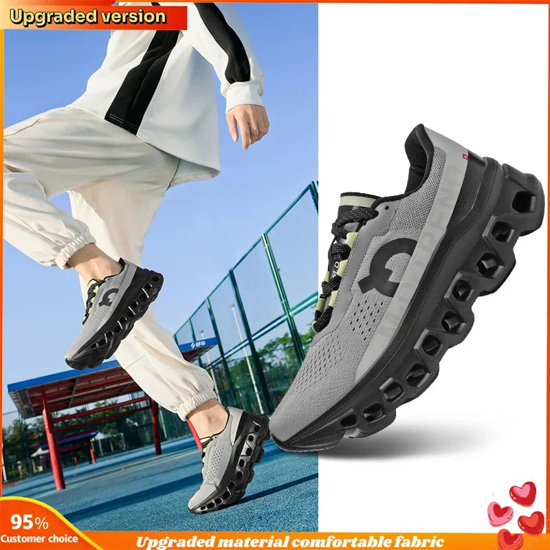 Zapatos deportivos de diseño hueco para hombre: ligeros y transpirables