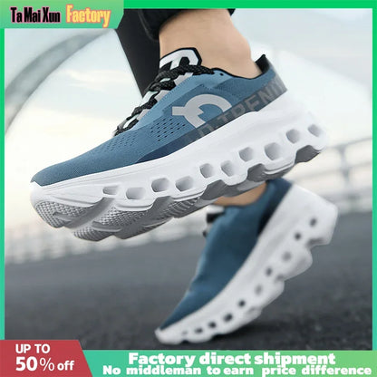 Zapatos deportivos de diseño hueco para hombre: ligeros y transpirables