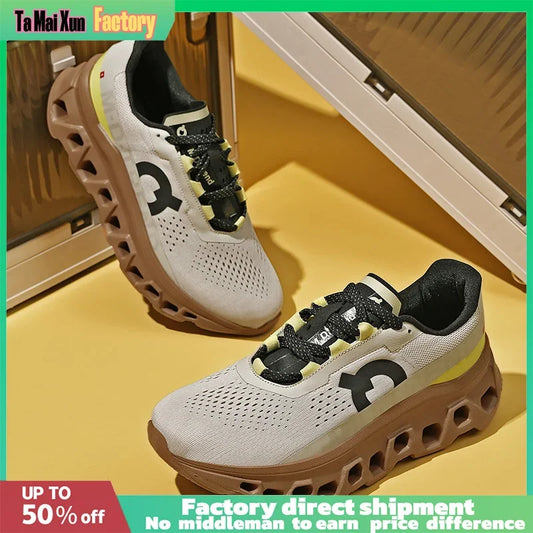 Zapatos deportivos de diseño hueco para hombre: ligeros y transpirables